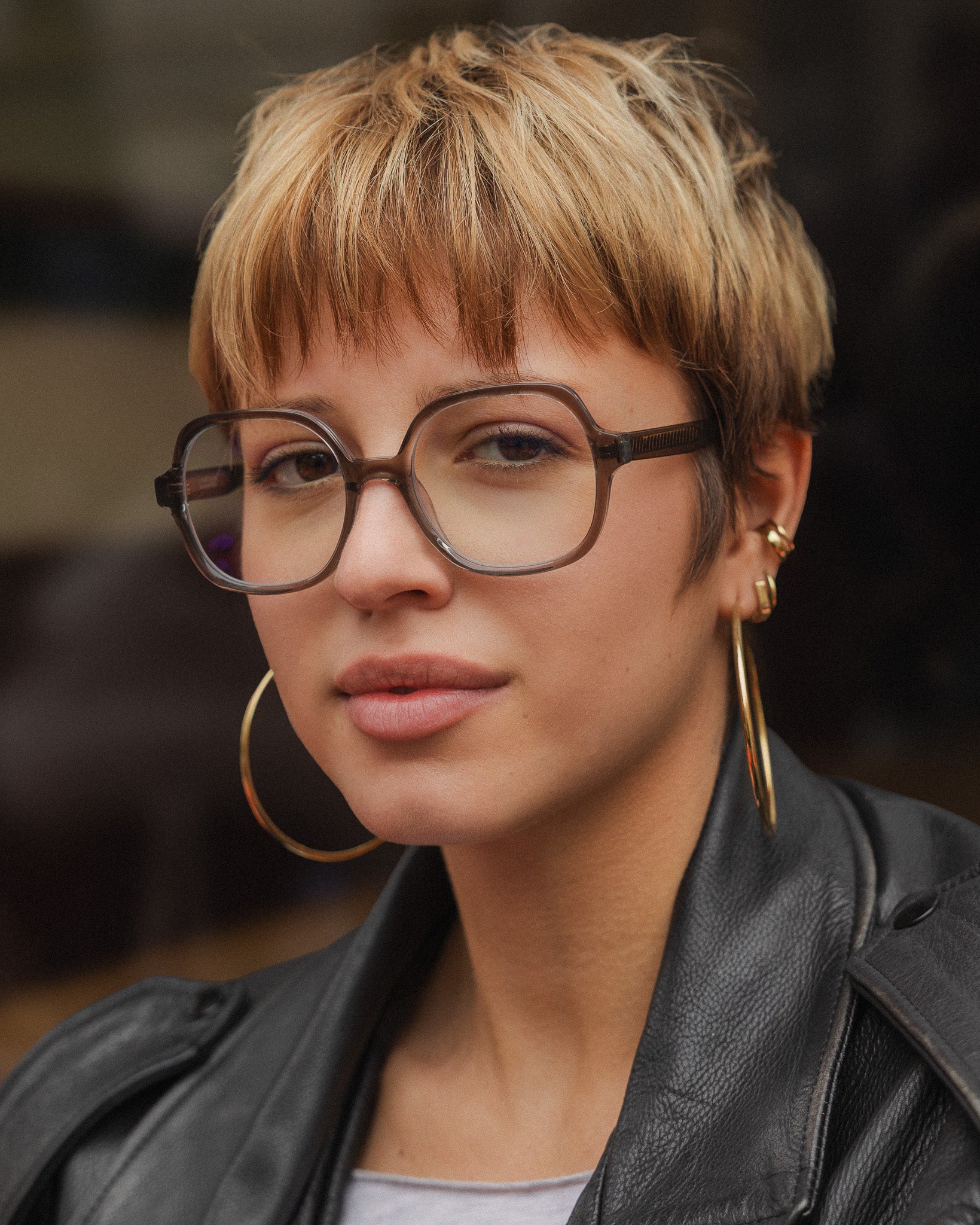 Suzie Gris Transparent - Lumière Bleue