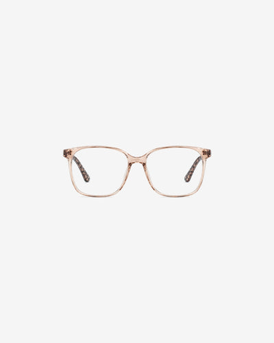 Lunettes de vue 7761P-C2 100% Santé — monture acétate rose cristal, vue de face