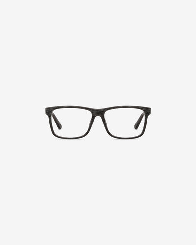 Lunettes de vue 7762P-C2 100% Santé — monture acétate brun effet bois, vue de face