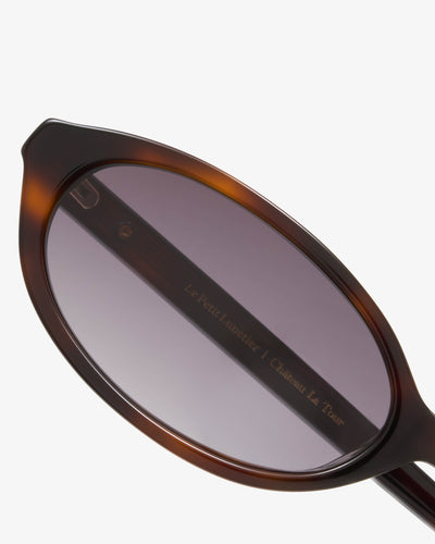 Lunettes de soleil Ashbury Ecaille — monture ovale acétate, vue de trois-quarts