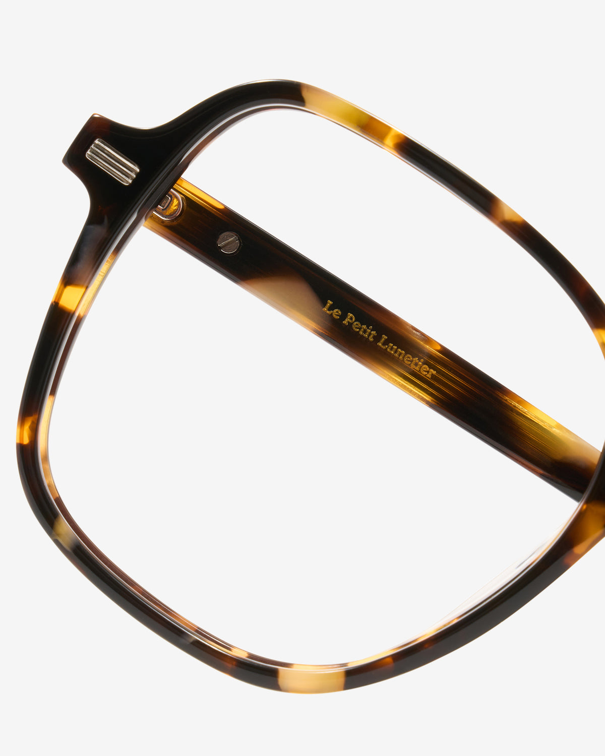 Lunettes de vue Ava Ecaille Nacre — monture pantos acétate, vue de trois-quarts