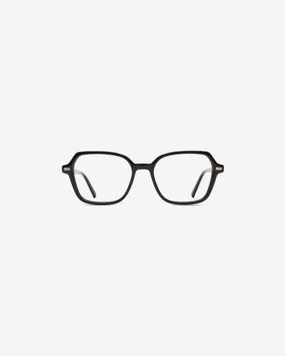 Lunettes de vue Fred Noir — monture pantos acétate, vue de face