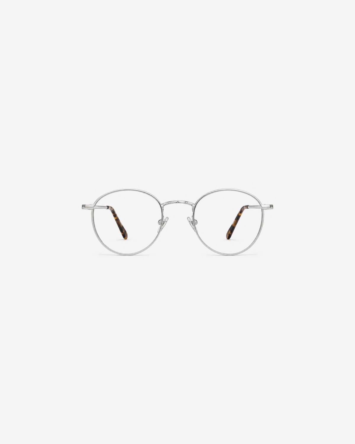 Lunettes de vue Hanna.B Silver — monture ronde métal, vue de face