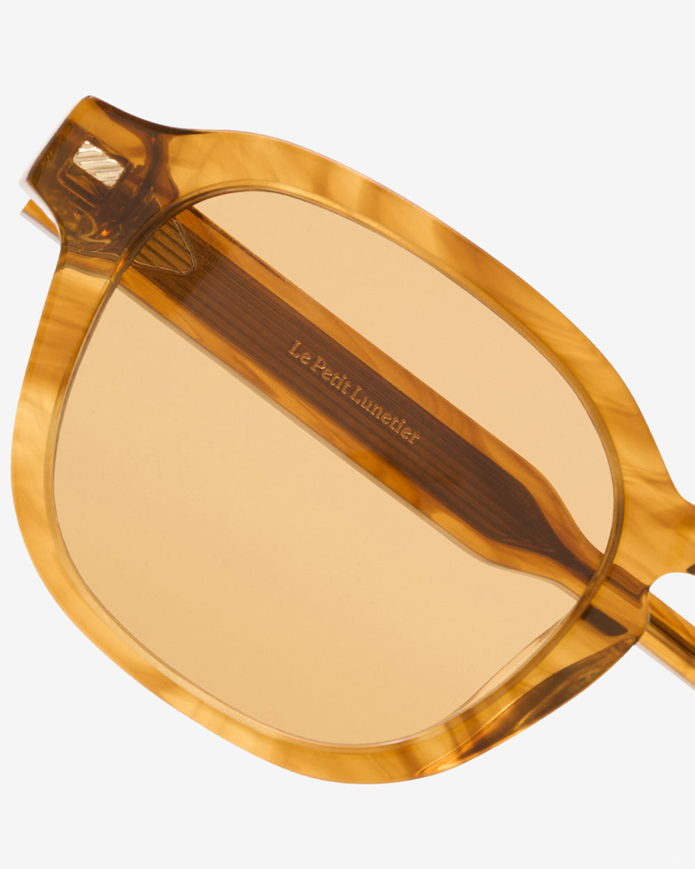 Lunettes de soleil Harold Miel — monture pantos acétate, vue de trois-quarts