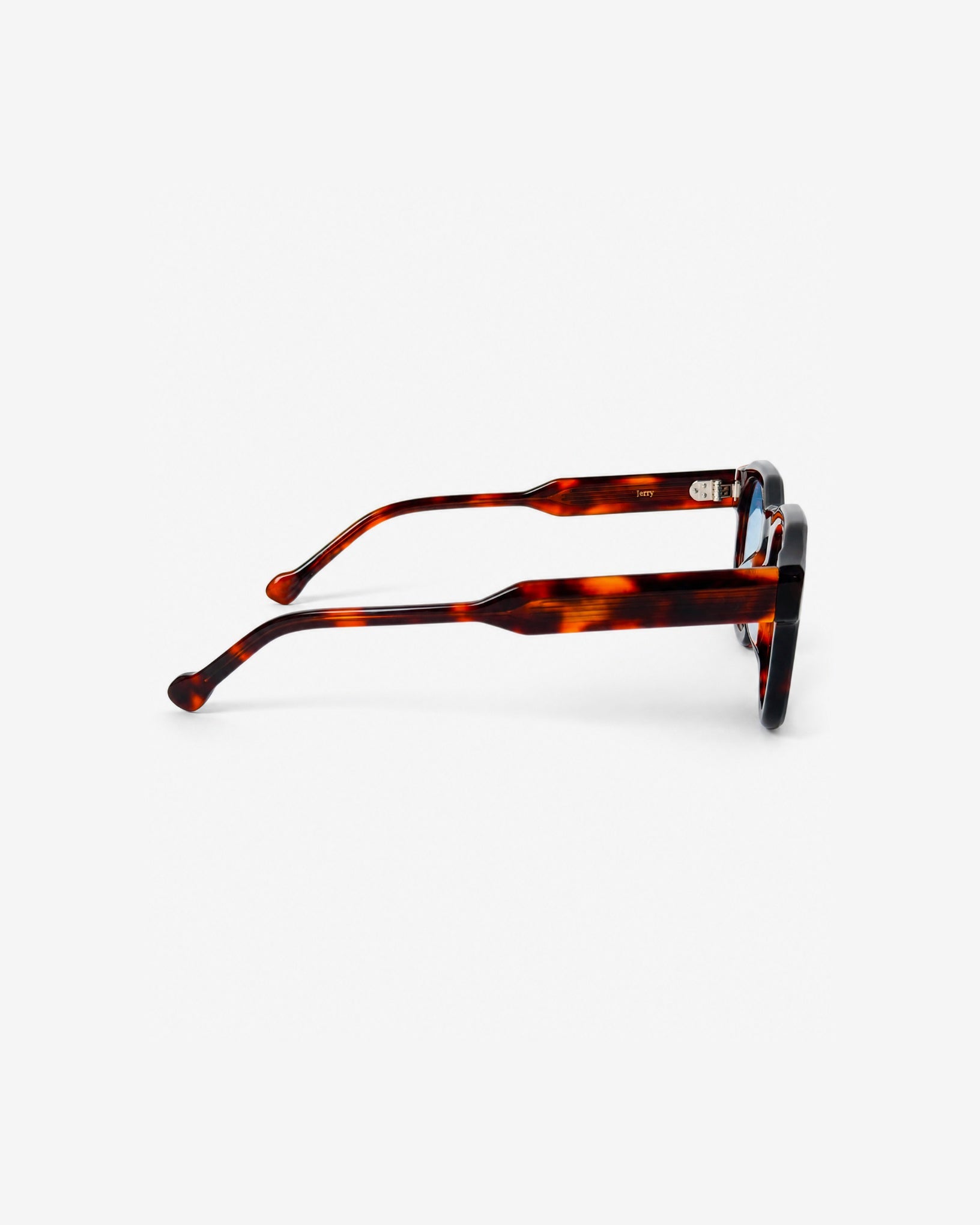 Lunettes de soleil Jerry.S Écaille — monture pantos acétate, vue de profil