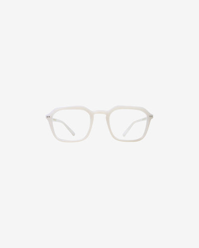 Lunettes de vue Jim.H Crème — monture rectangulaire acétate, vue de face