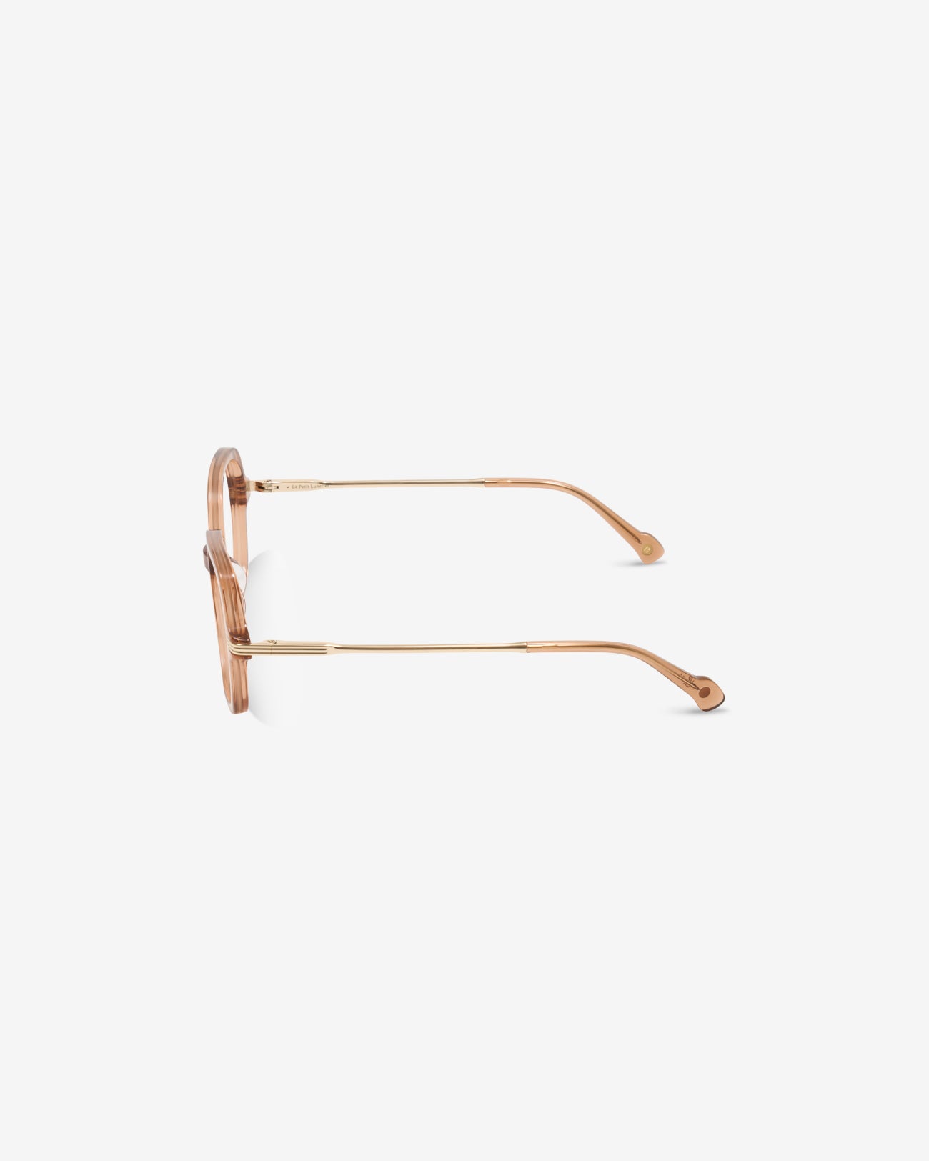 Lunettes de vue Jude Nude — monture ronde acétate, vue de profil