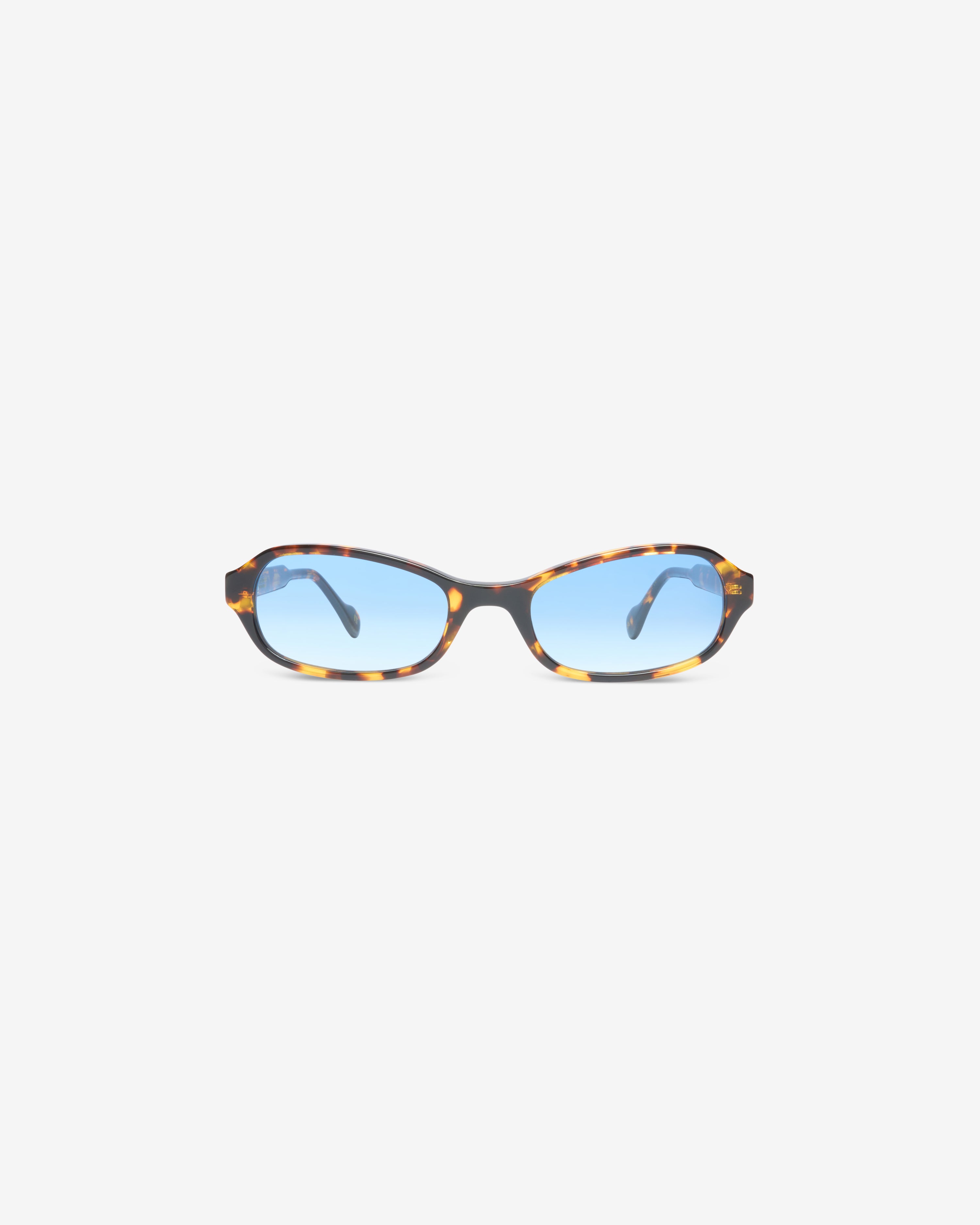 Riley Brown / Havana and Blue - Sunglasses