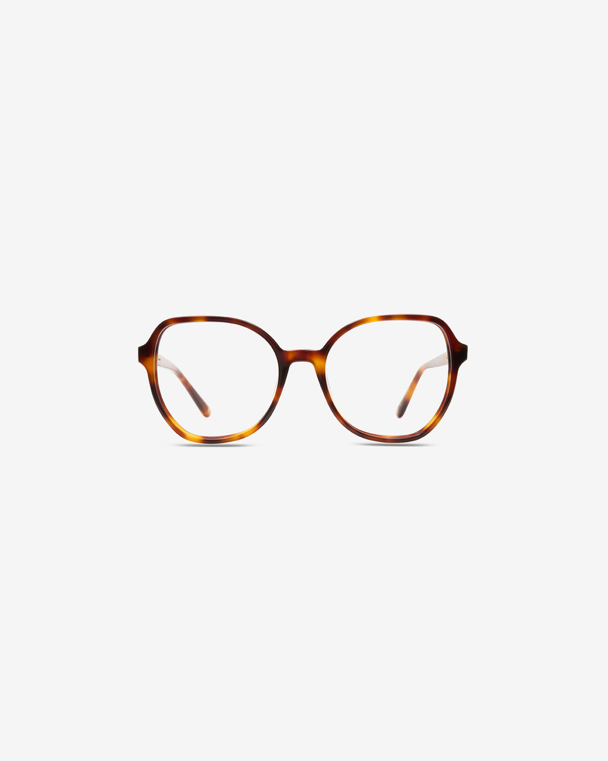 Lunettes de vue Violette Ecaille — monture oversize acétate, vue de face