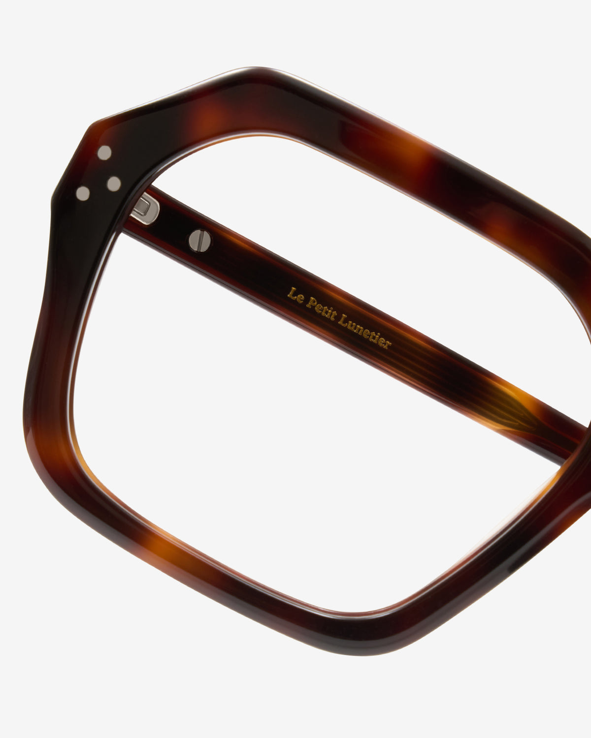 Monture optique Lara Ecaille — gros plan sur la branche