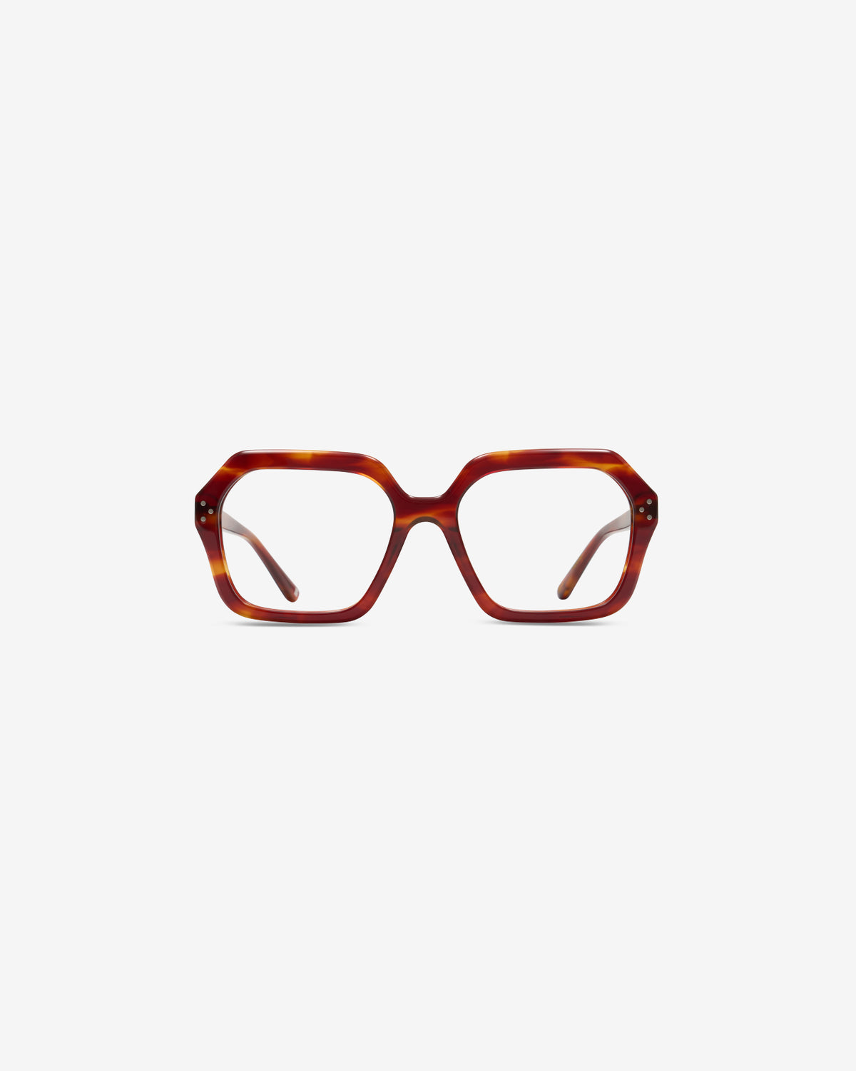 Monture optique Lara Ecaille Rouge — vue de face