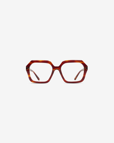Monture optique Lara Ecaille Rouge — vue de face