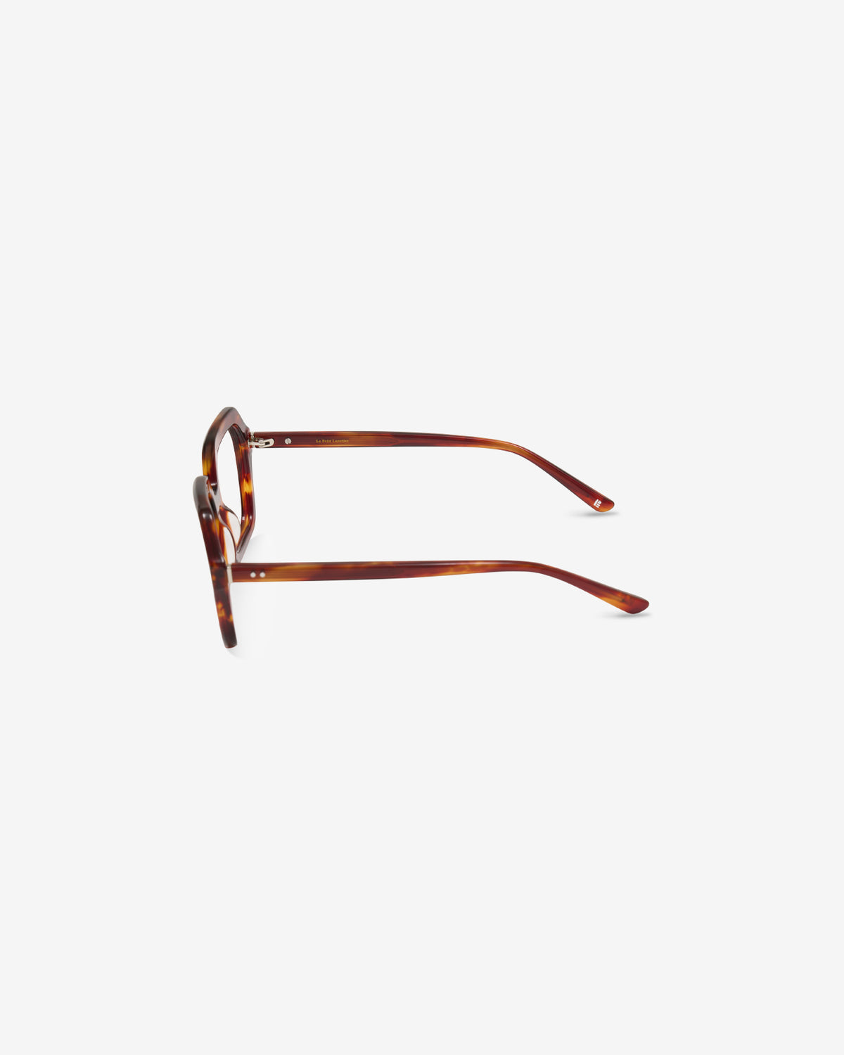Monture optique Lara Ecaille Rouge — vue de profil