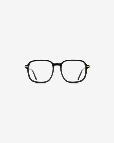 Lunettes de vue Lupin Noir — monture pantos acétate, vue de face