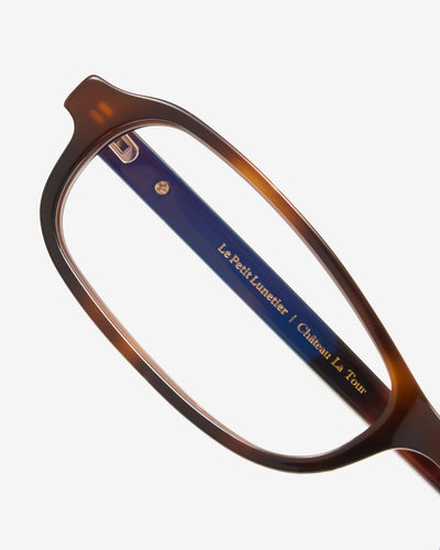 Lunettes de vue Montrose Ecaille — monture rectangulaire acétate, vue de trois-quarts