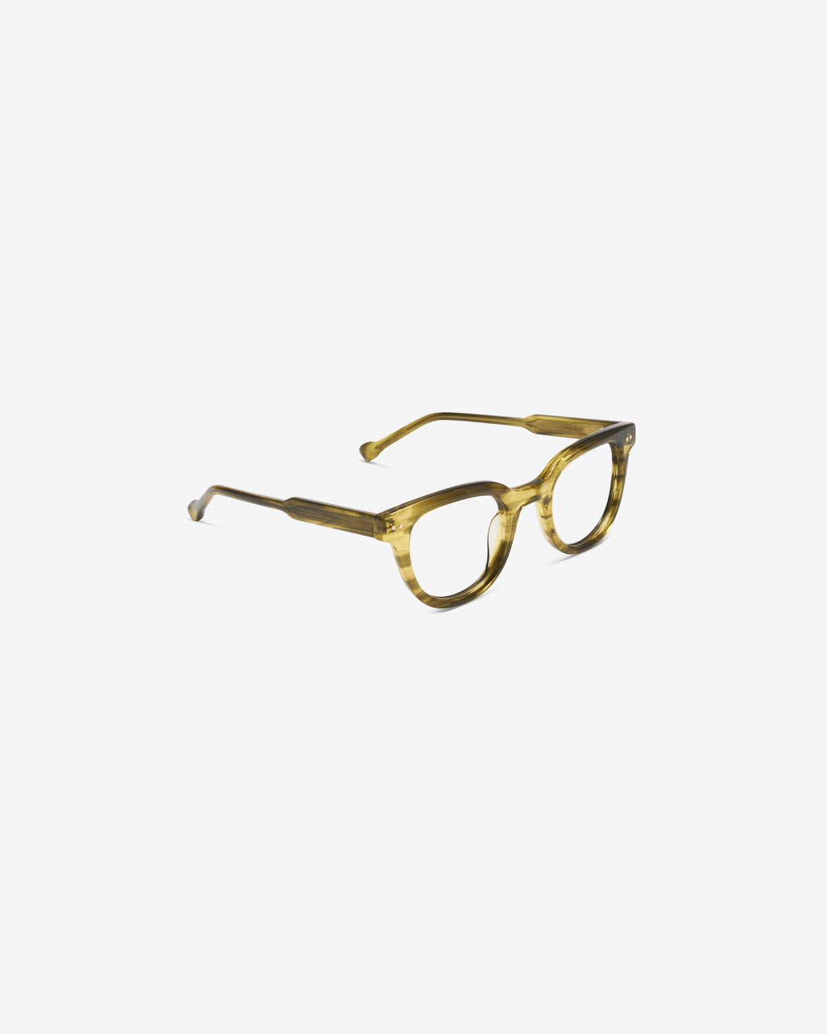 Monture optique Scott Olive — vue de trois-quarts