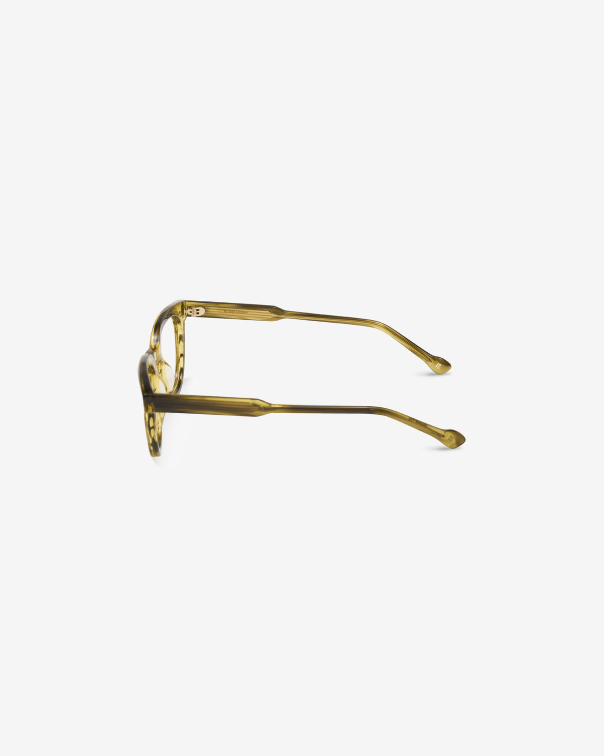 Monture optique Scott Olive — vue de profil