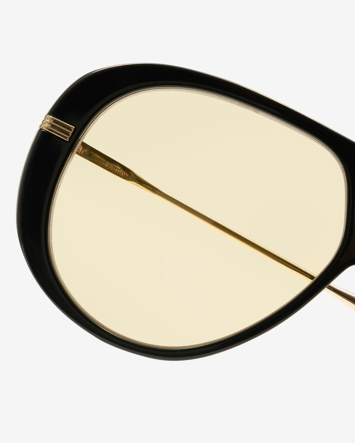 Lunettes de soleil Selena Noir — gros plan sur la branche