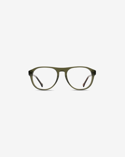 Monture optique Seymour Olive — vue de face