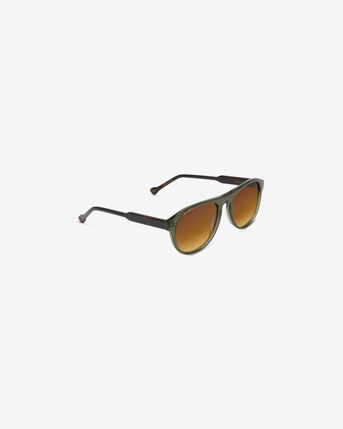 Lunettes de soleil Seymour Olive — vue de trois-quarts