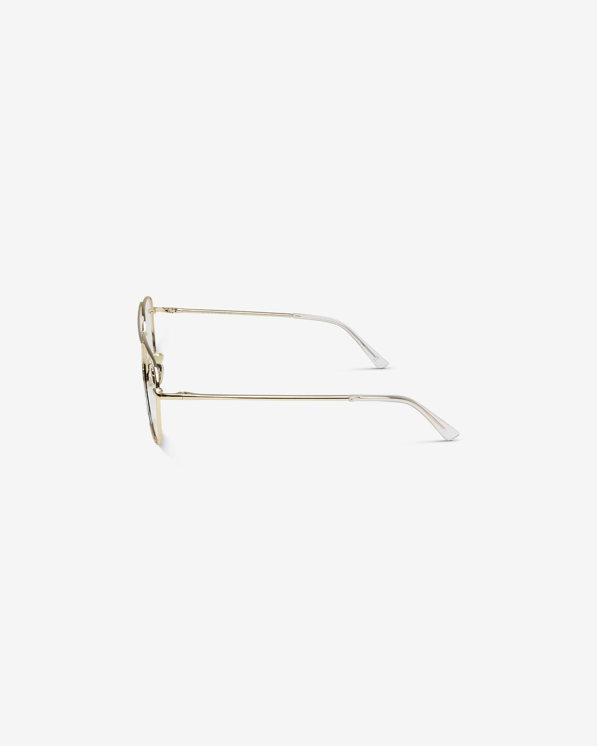Lunettes de vue Walter.W Gold — monture aviateur métal, vue de profil