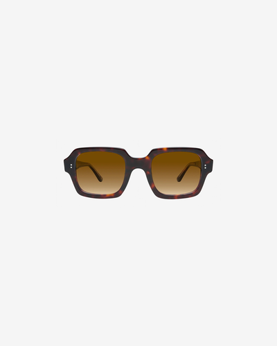 Lunettes de soleil Gabriel Écaille — monture rectangulaire acétate, vue de face