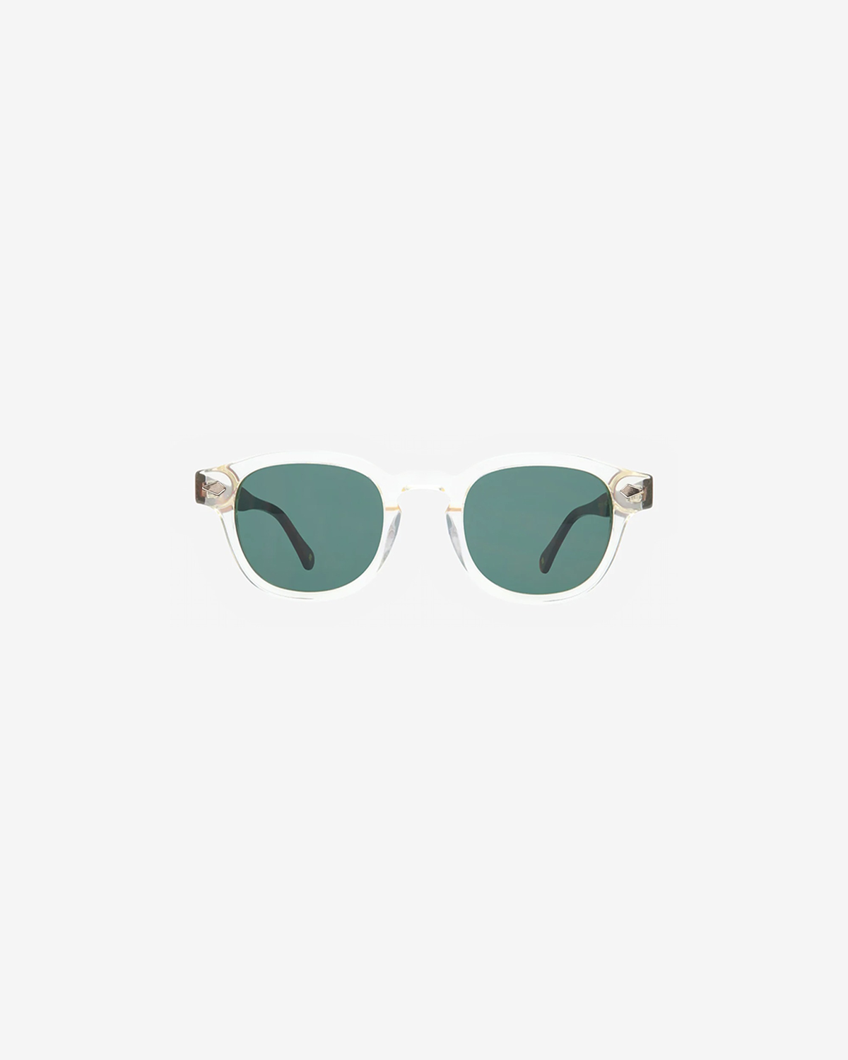 Lunettes de soleil Schmidt Transparent — monture pantos acétate-métal, vue de face