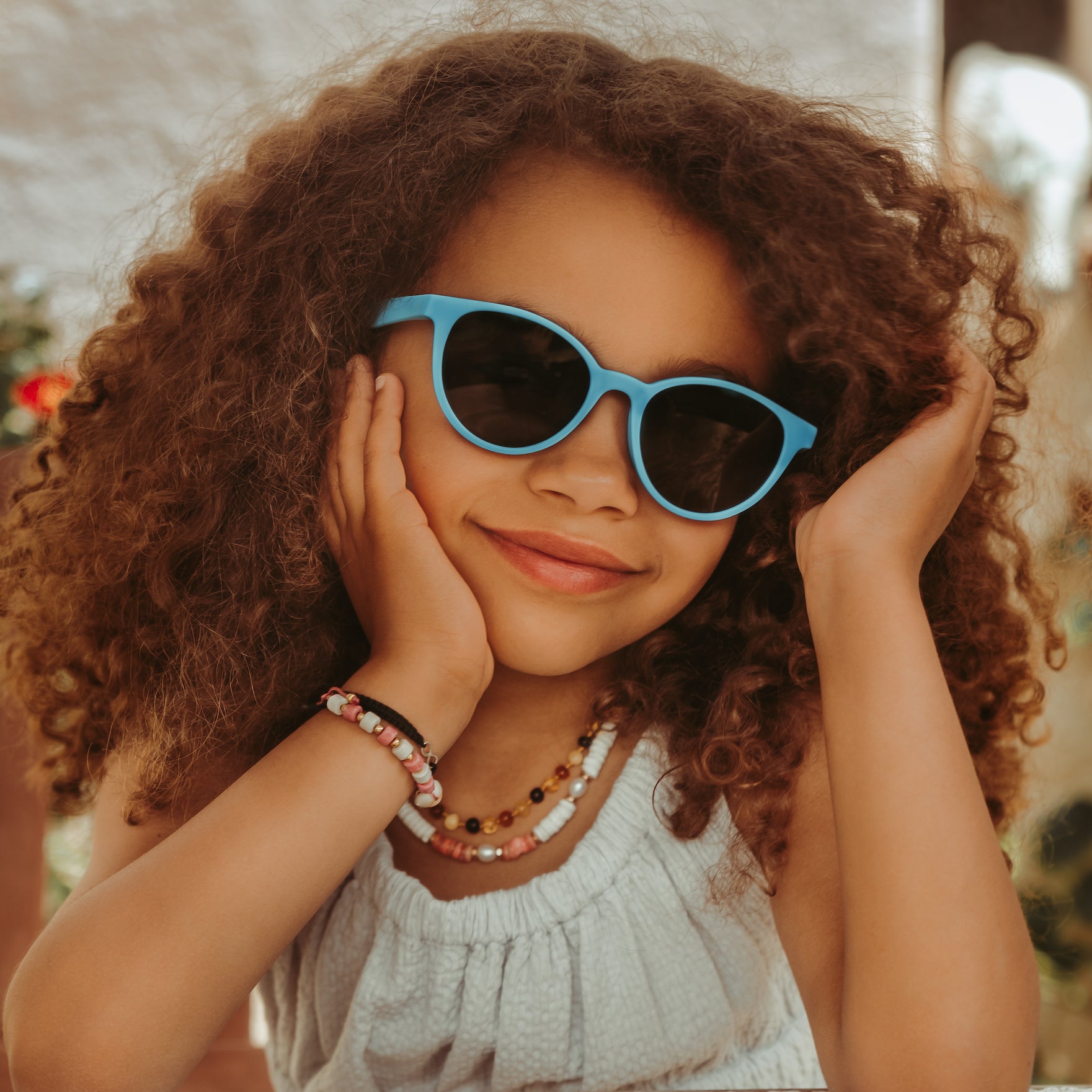 Ana.E 6 to 10 years Azure Blue