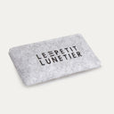 Grey Protective case with black microfibre cloth Le Petit Lunetier