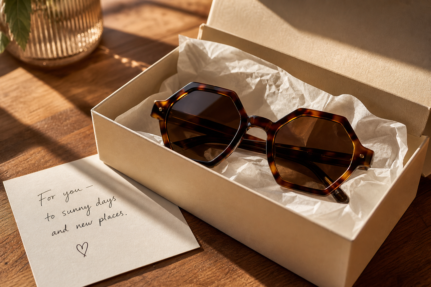 Offrir des lunettes hexagonales, un cadeau qui marque vraiment