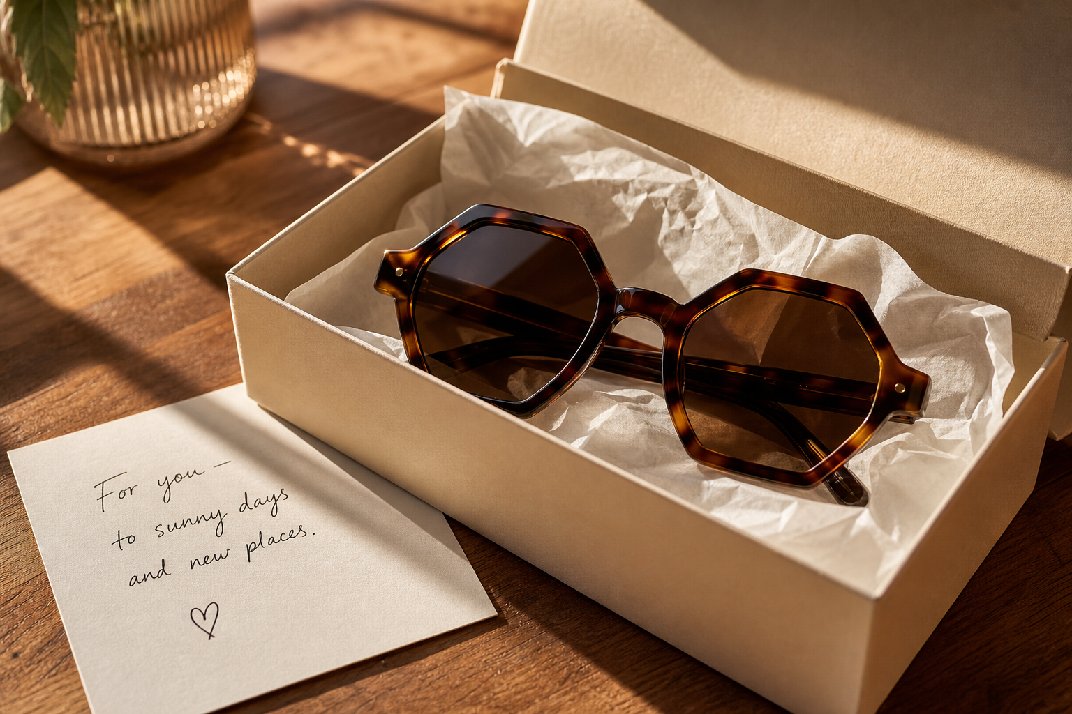 Offrir des lunettes hexagonales, un cadeau qui marque vraiment