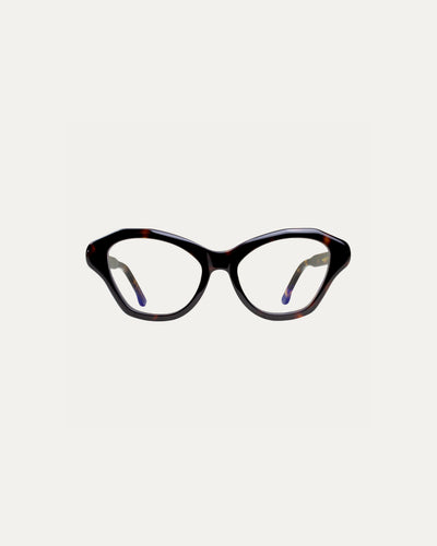 Lunettes de vue Izzy.H Écaille — monture papillon acétate, vue de face