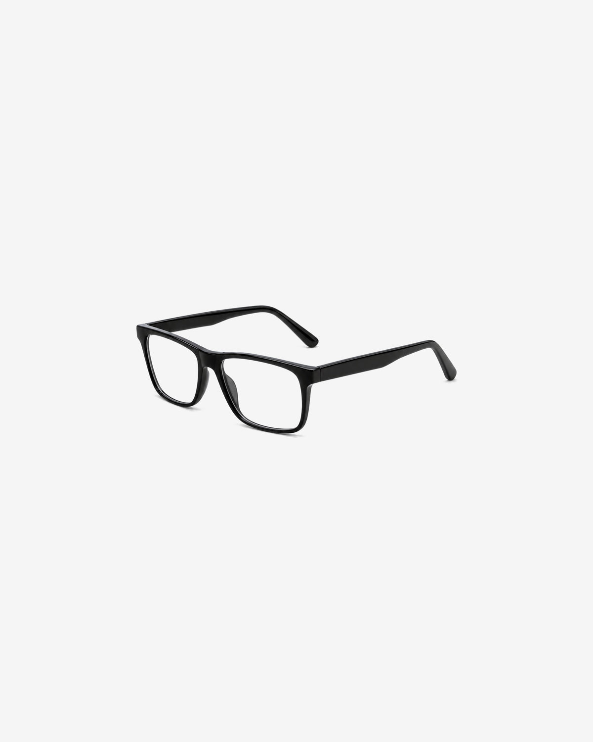 Lunettes de vue 7762P-C1 100% Santé — monture acétate noir, vue de trois-quarts