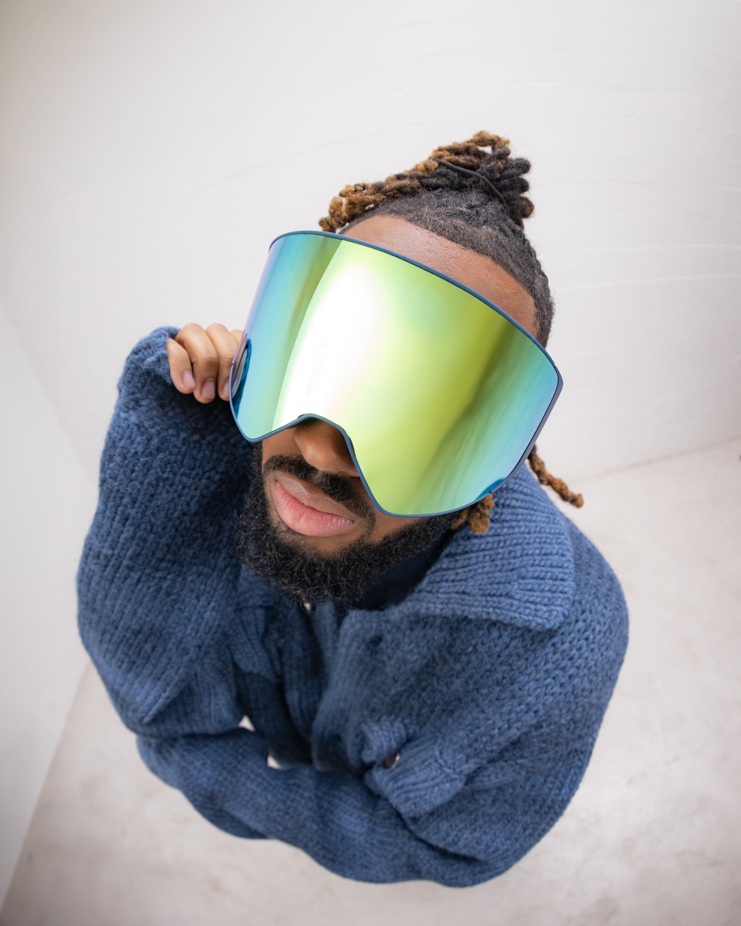 Masque de Ski Avoriaz Bleu Vitre Gold