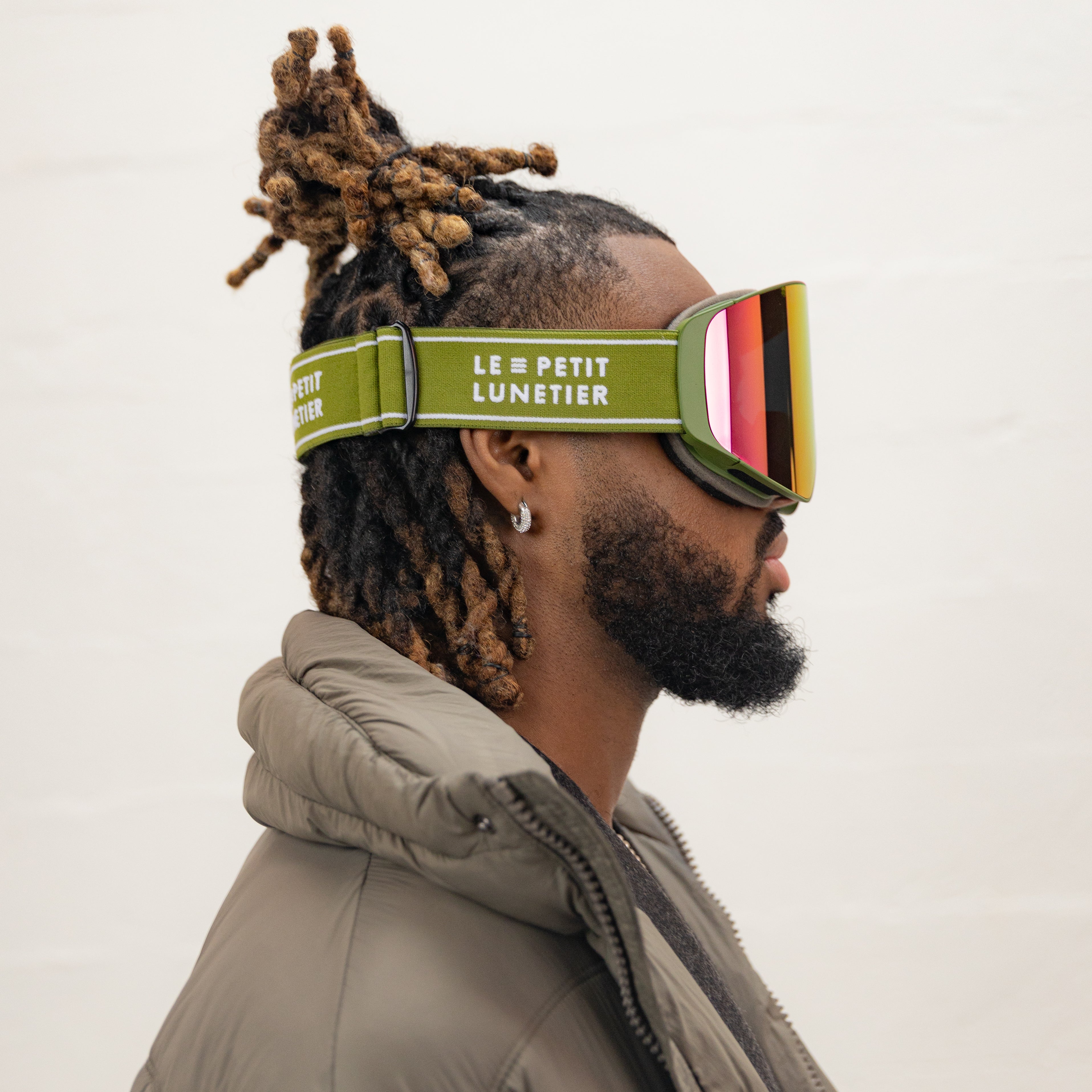 Masque de Ski Valmorel Vert Vitre Rose