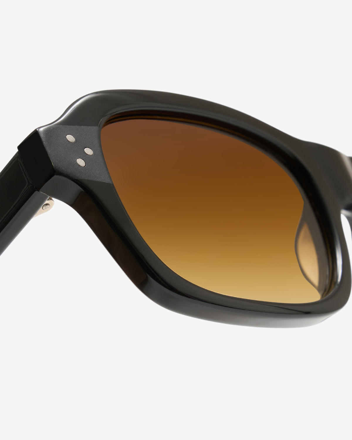 Lunettes de soleil Cade Noir — gros plan sur la charnière