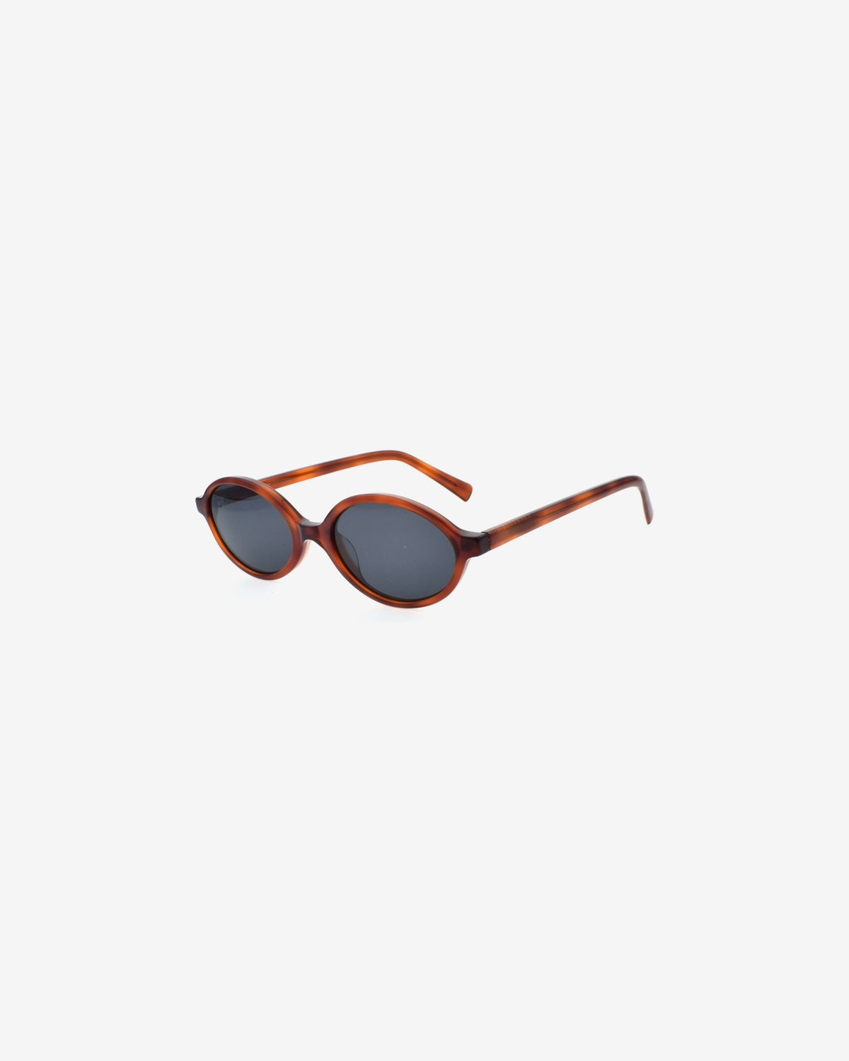 Lunettes de soleil Dahlia Ecaille Rouge — monture ovale acétate, vue de trois-quarts