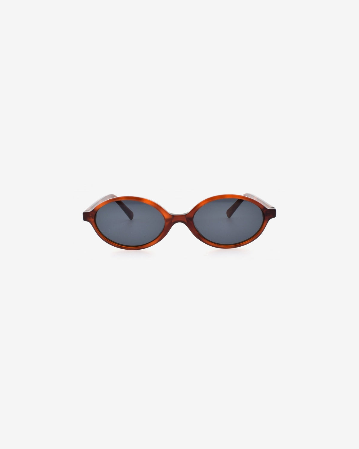 Lunettes de soleil Dahlia Ecaille Rouge — monture ovale acétate, vue de face