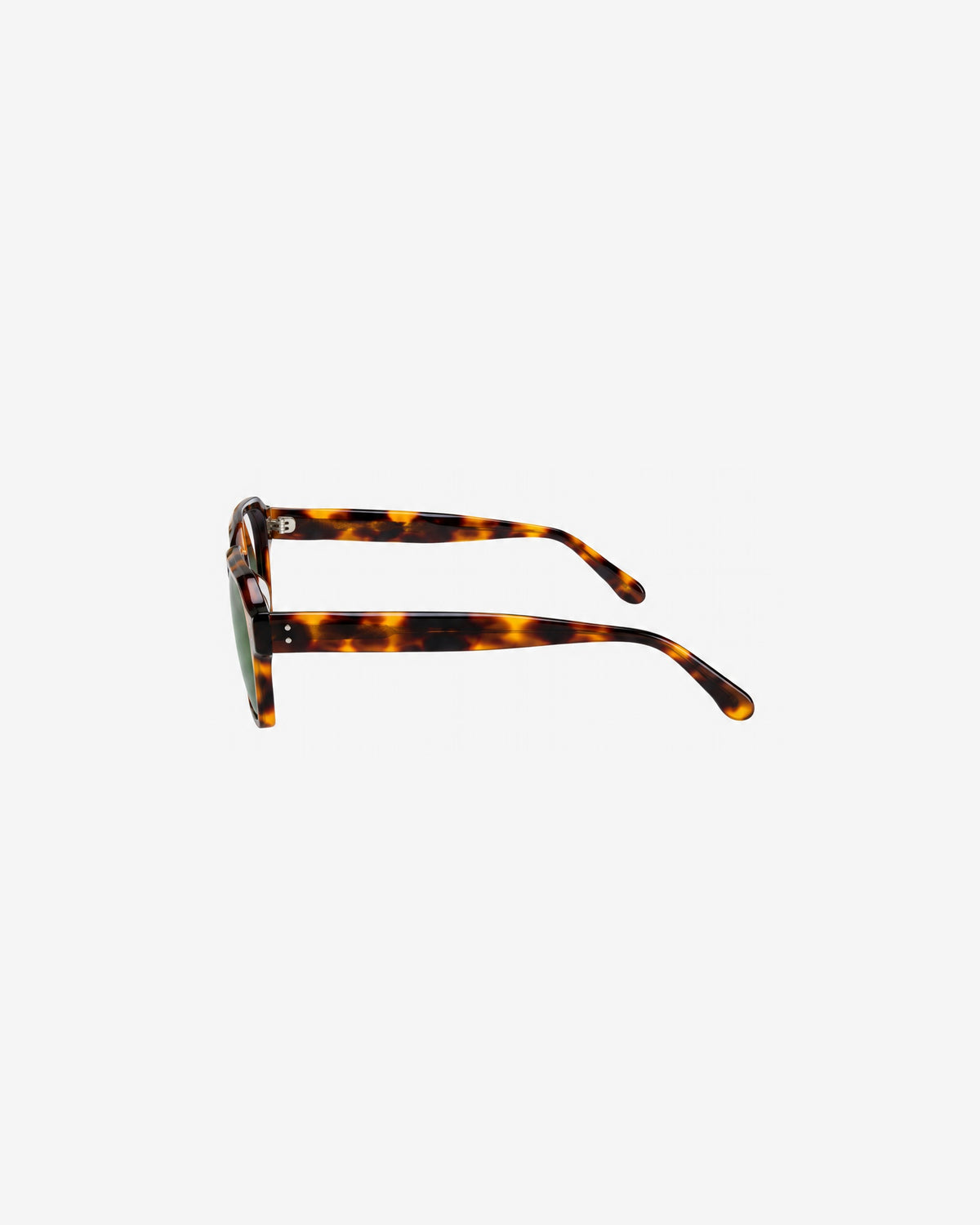 Lunettes de soleil Dexter.M Écaille — monture hexagonale acétate, vue de profil