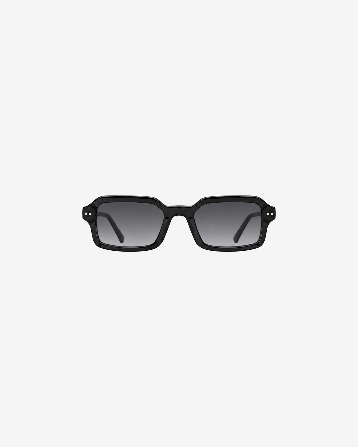 Lunettes de soleil Felix Noir — monture rectangulaire acétate, vue de face