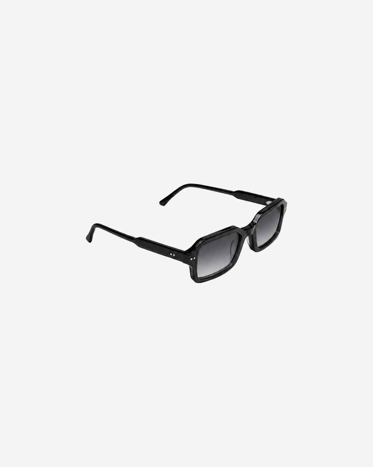 Lunettes de soleil Felix Noir — monture rectangulaire acétate, vue de trois-quarts