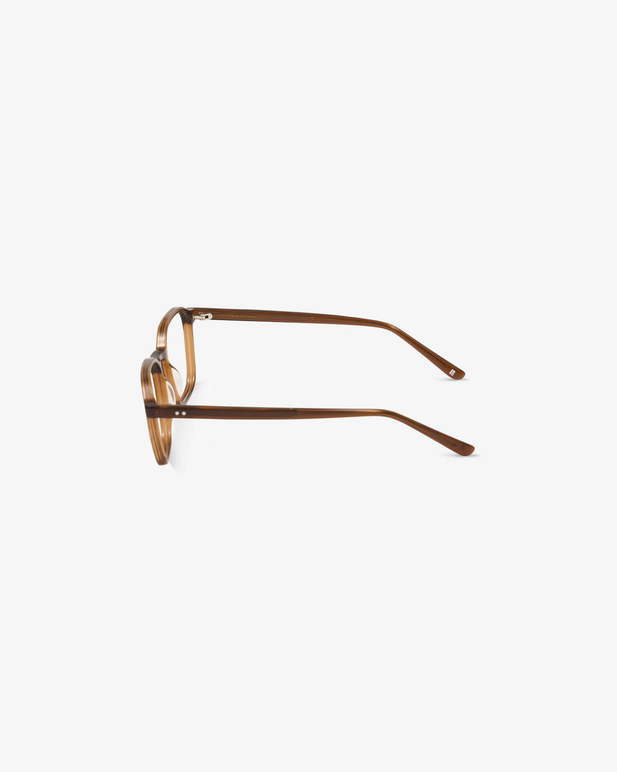 Monture optique Flynn Marron — vue de profil