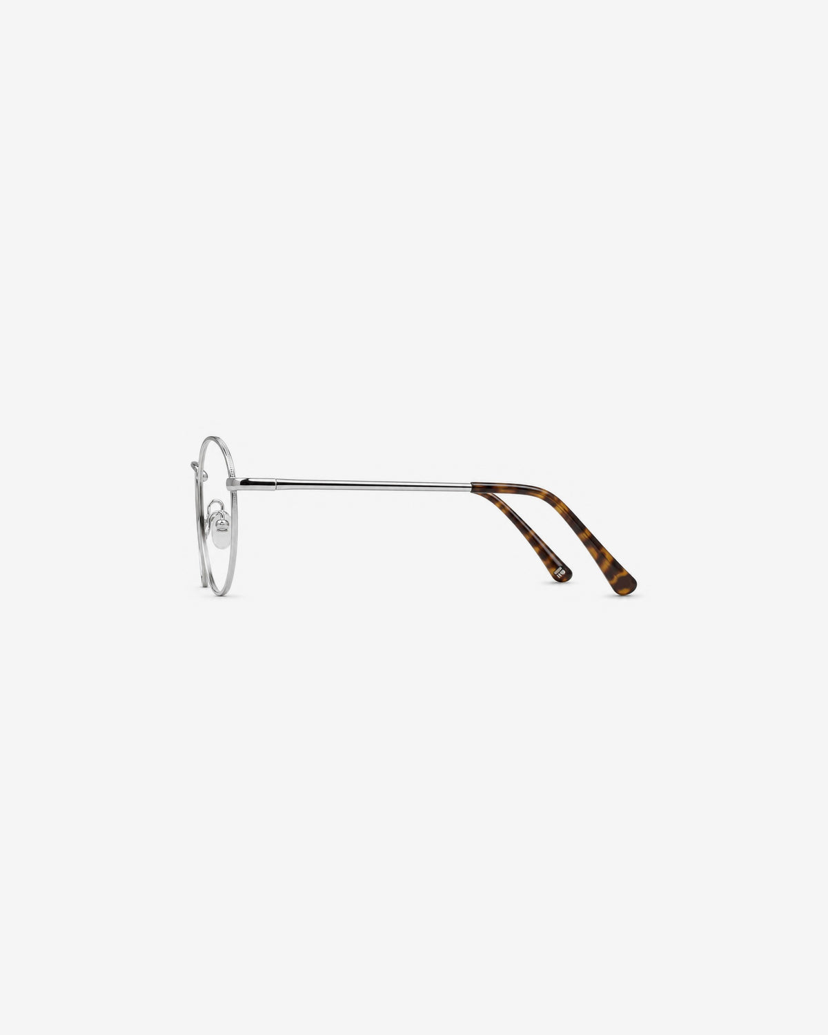Lunettes de vue Hanna.B Silver — monture ronde métal, vue de profil
