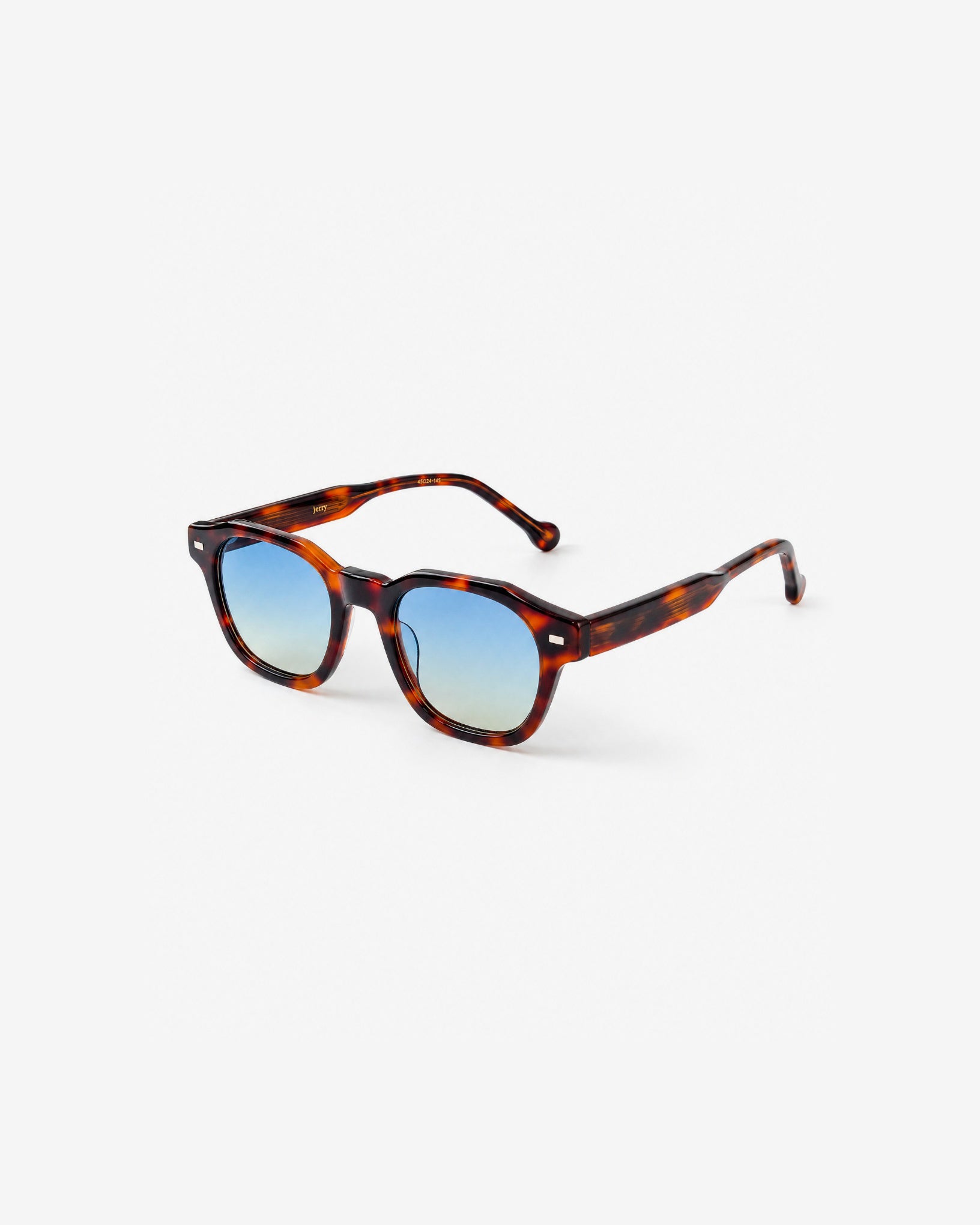 Lunettes de soleil Jerry.S Écaille — monture pantos acétate, vue de trois-quarts
