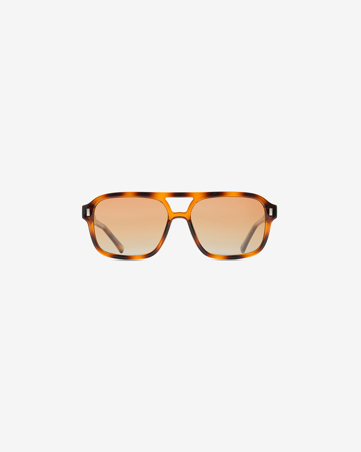 Lunettes de soleil Keanu Ecaille — monture rectangulaire acétate, vue de face