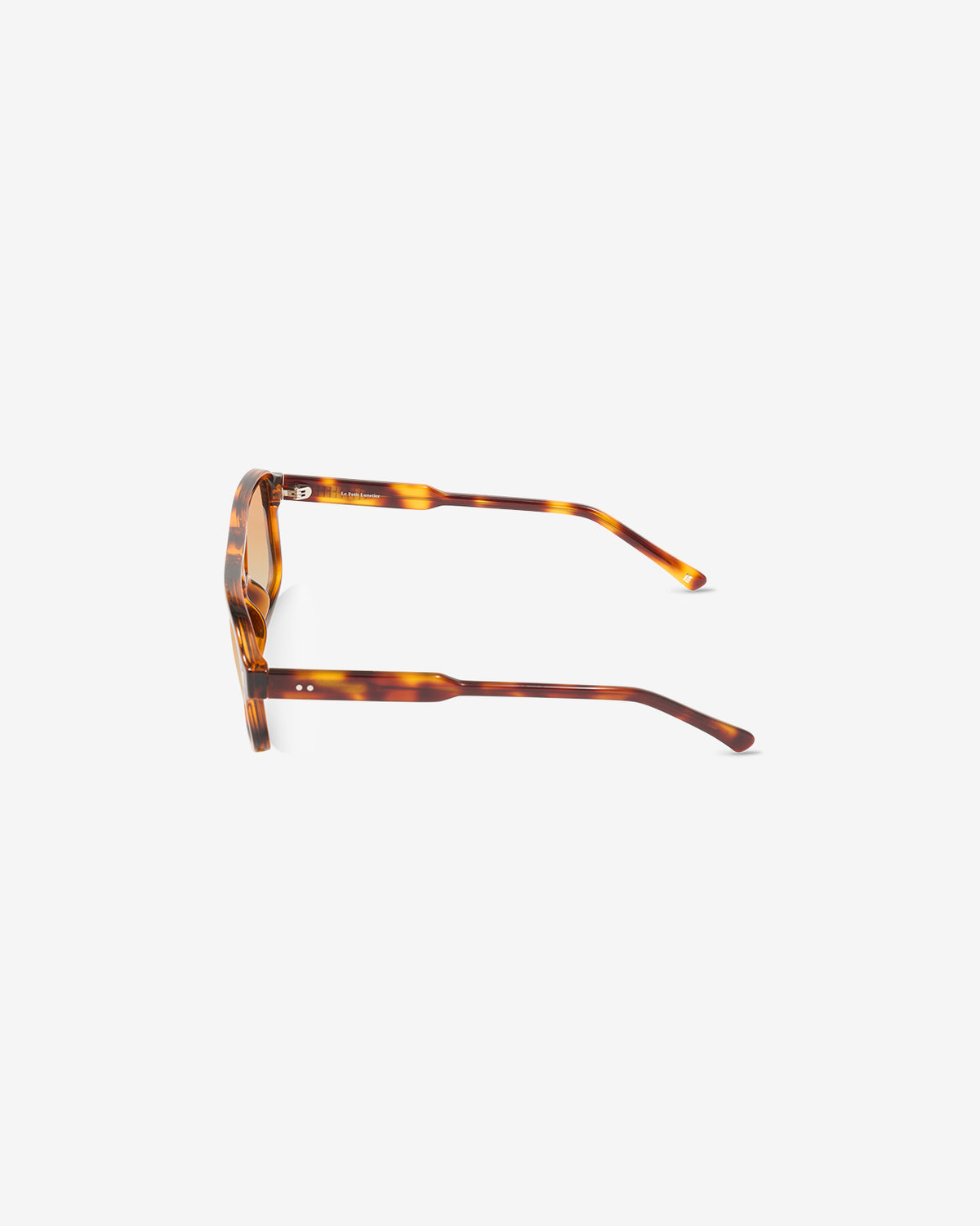 Lunettes de soleil Keanu Ecaille — monture rectangulaire acétate, vue de profil