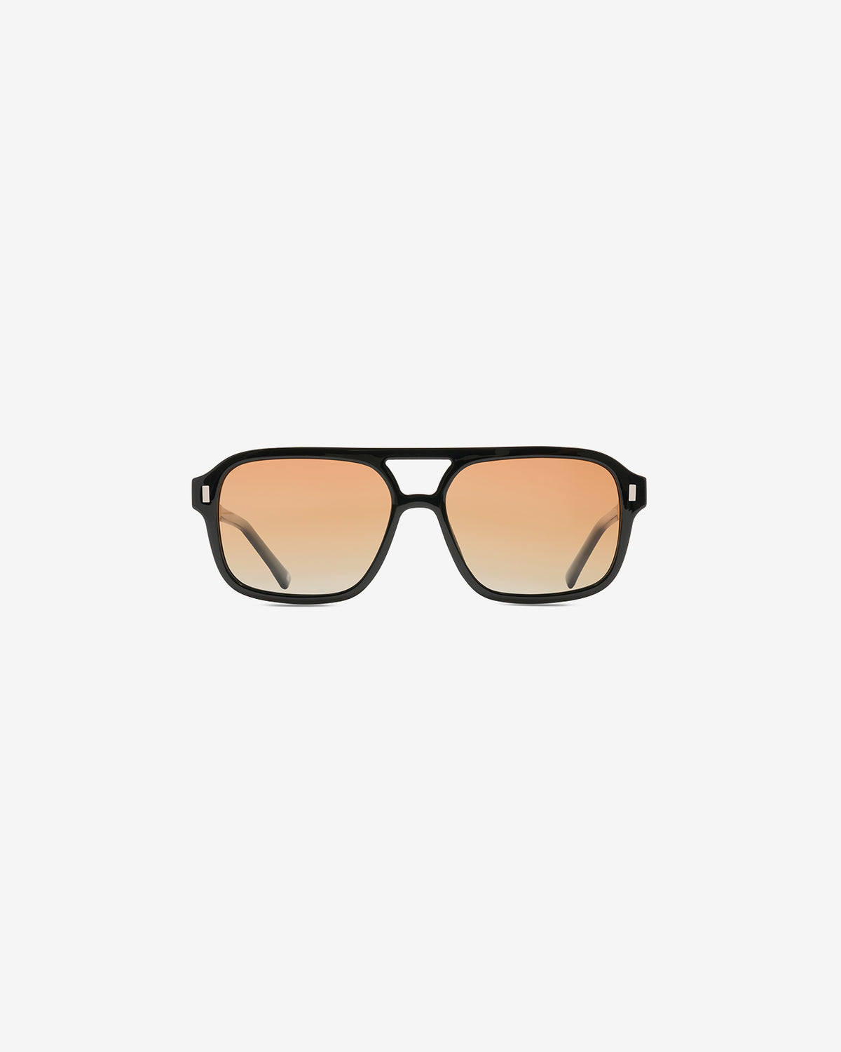 Lunettes de soleil Keanu Noir — monture aviateur acétate, vue de face