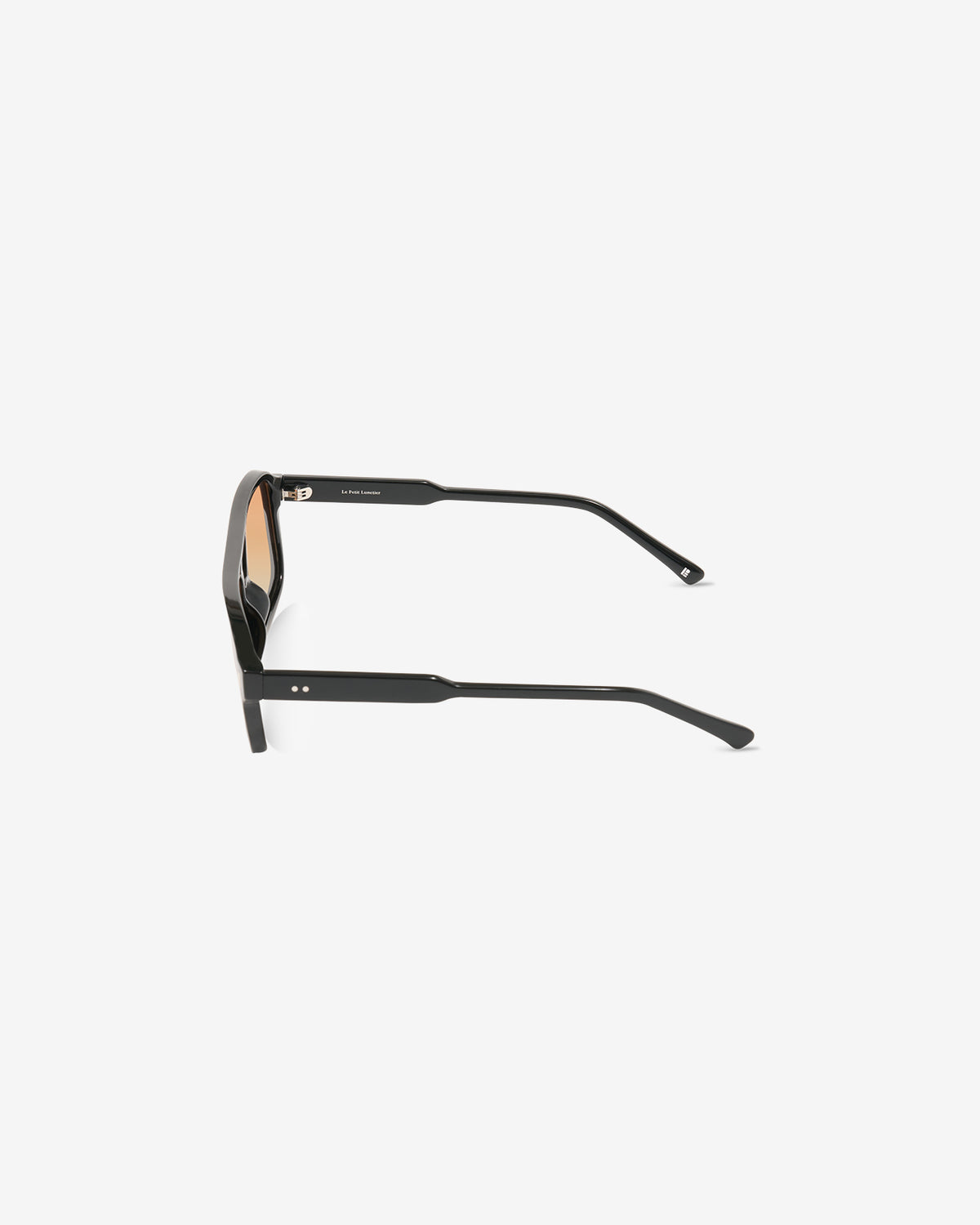 Lunettes de soleil Keanu Noir — monture rectangulaire acétate, vue de profil
