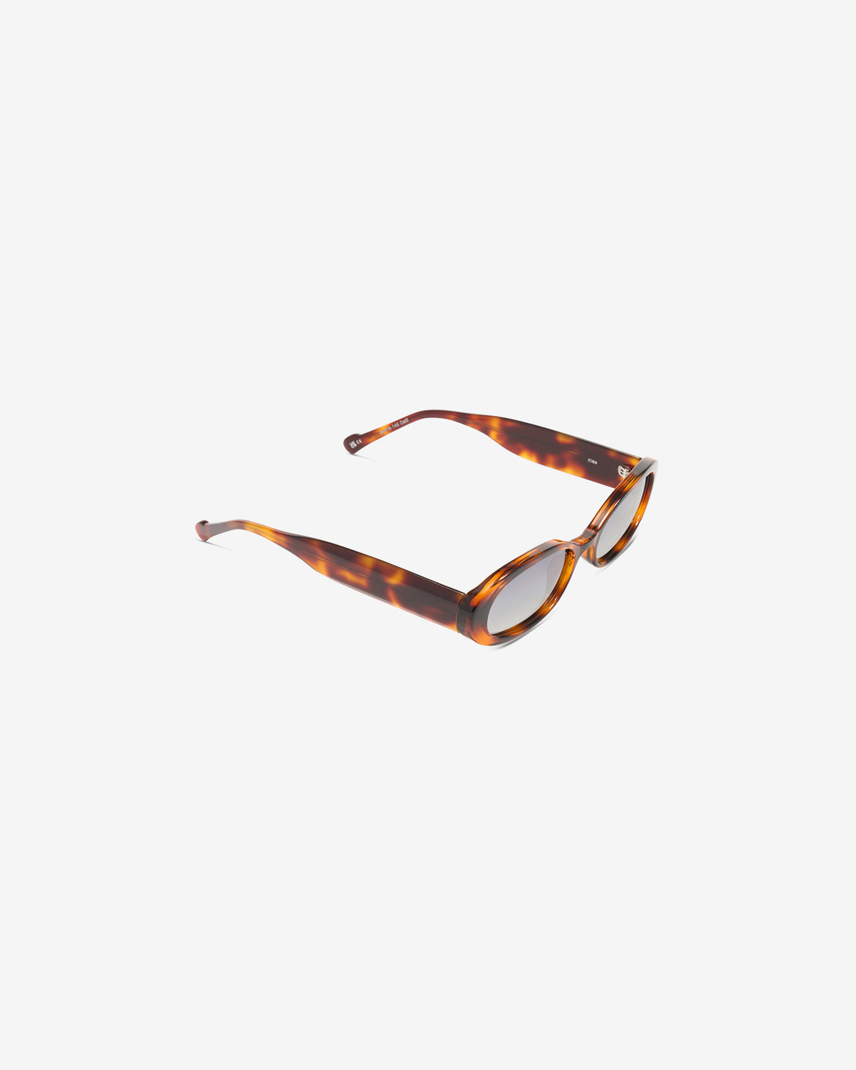 Lunettes de soleil Klea Ecaille — monture ovale acétate, vue de trois-quarts