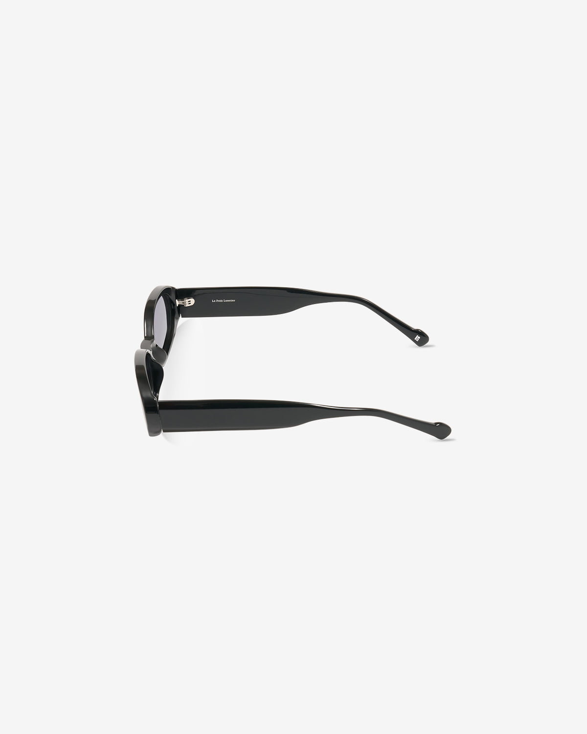 Lunettes de soleil Klea Noir — monture rectangulaire acétate, vue de profil